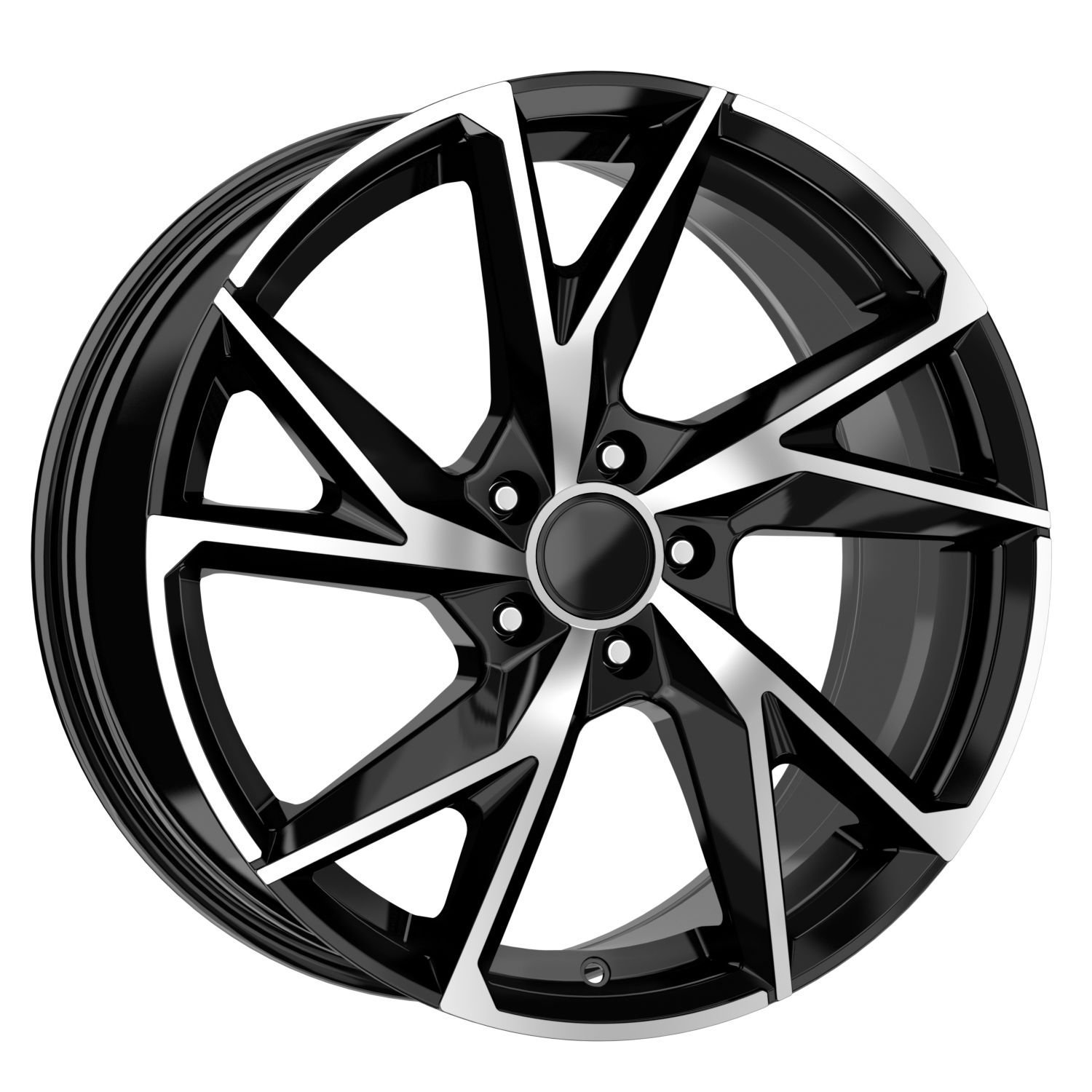 18 İnç 5x112 Mercedes Audi Seat Uyumlu Black Polish Jant Takımı