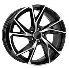 18 İnç 5x112 Mercedes Audi Skoda Uyumlu Black Polish Jant Takımı