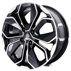 17 İnç 4x100 Honda Fiat Renault Uyumlu Black Polished Jant Takımı | R1 Wheels