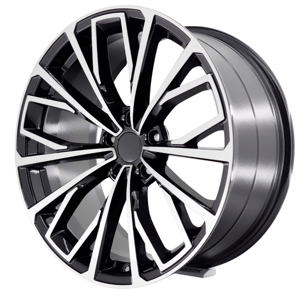 19'' 5X112 Audi A3 A4 A5 A6 Black Machined Jant Takım