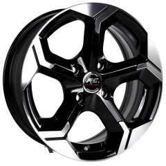 17 İnç 4x100 Honda Toyota Hyundai Uyumlu Black Polish Jant Takımı