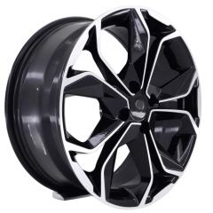 17'' İnç 4X100 Renault Megane 4 İcon Black Machined  Jant Takım