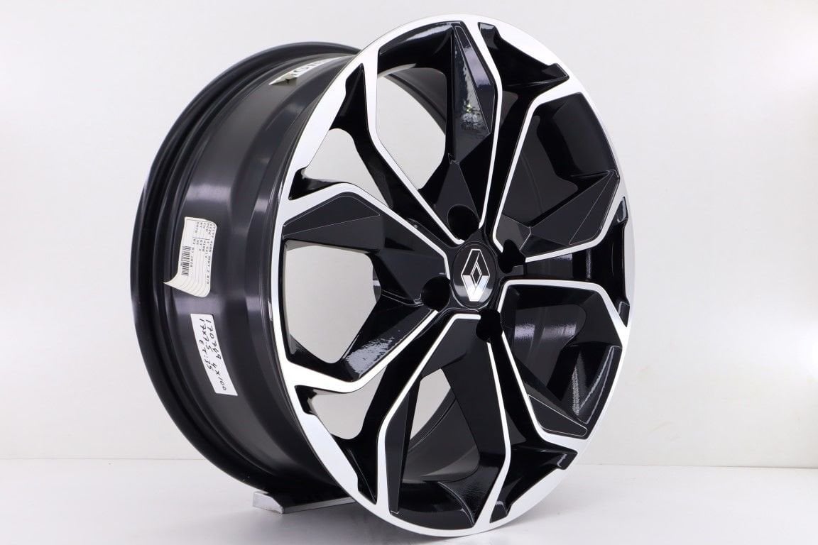 17'' İnç 4X100 Renault Megane 4 İcon Black Machined  Jant Takım