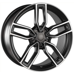 19 İnç 5x112 Audi Mercedes Seat Uyumlu Matt Gun Metal Polish Jant Takımı