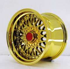 16 İnç 4X100/108 Çift Aplikasyon Bbs Gold Chrome Jant Takım