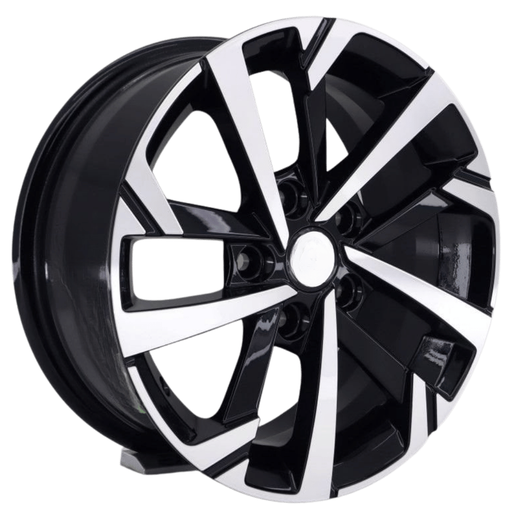 15 İnç 5x112 Volkswagen Uyumlu Black Polish Jant Takımı | R1 Wheels