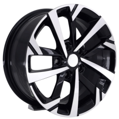 15 İnç 5x112 Volkswagen Uyumlu Black Polish Jant Takımı | R1 Wheels