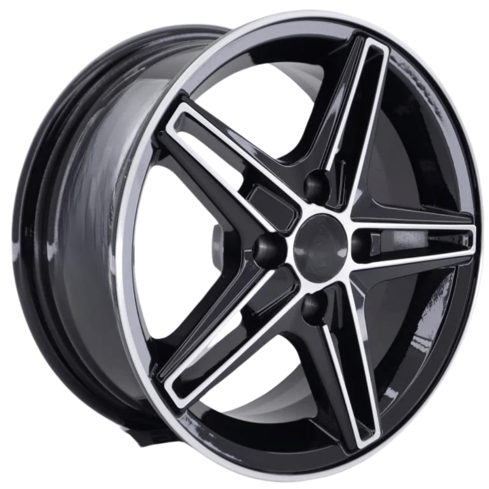 14 inç 4X100 Fiat Renault Honda Hyundai Black Polish Jant Takımı