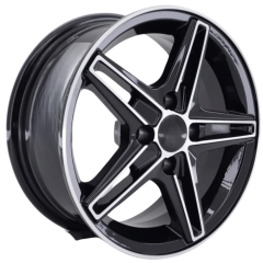 14 inç 4X100 Fiat Renault Honda Hyundai Black Polish Jant Takımı