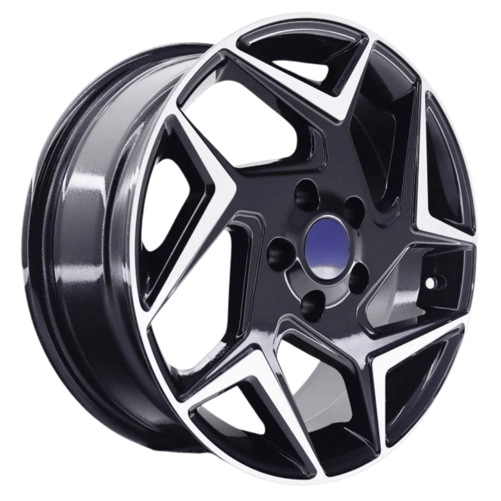 16 İnç 5x108 Ford Volvo Mazda Uyumlu Black Polish BF Jant Takımı | R1 Wheels
