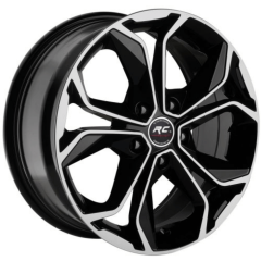 17 İnç 4x100 Honda Toyota Hyundai Renault Uyumlu Black Polish Jant Takımı