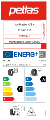 Petlas 215/65R16 C 109/107R 8PR VanMaster A/S 4 Mevsim Lastik ( 2025 )