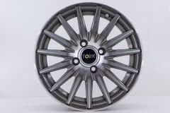 16'' İnç 4X100 Honda-Tofaş-Fiat-Dacia-Toyota Black Machined  Jant Takım