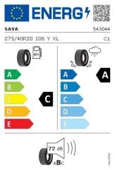 Sava 275/40R20 106Y Intensa SUV 2 XL FP Yaz Lastiği | SUV Performansı