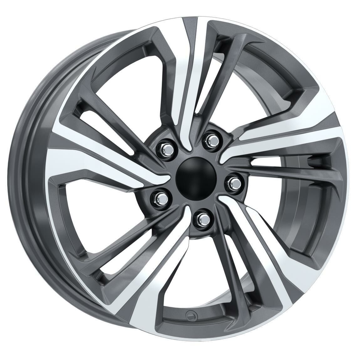 16 İnç 5X114.3 Honda Ford Gun Metal Diamond Jant Takım