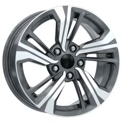 16 İnç 5X114.3 Honda Ford Gun Metal Diamond Jant Takım
