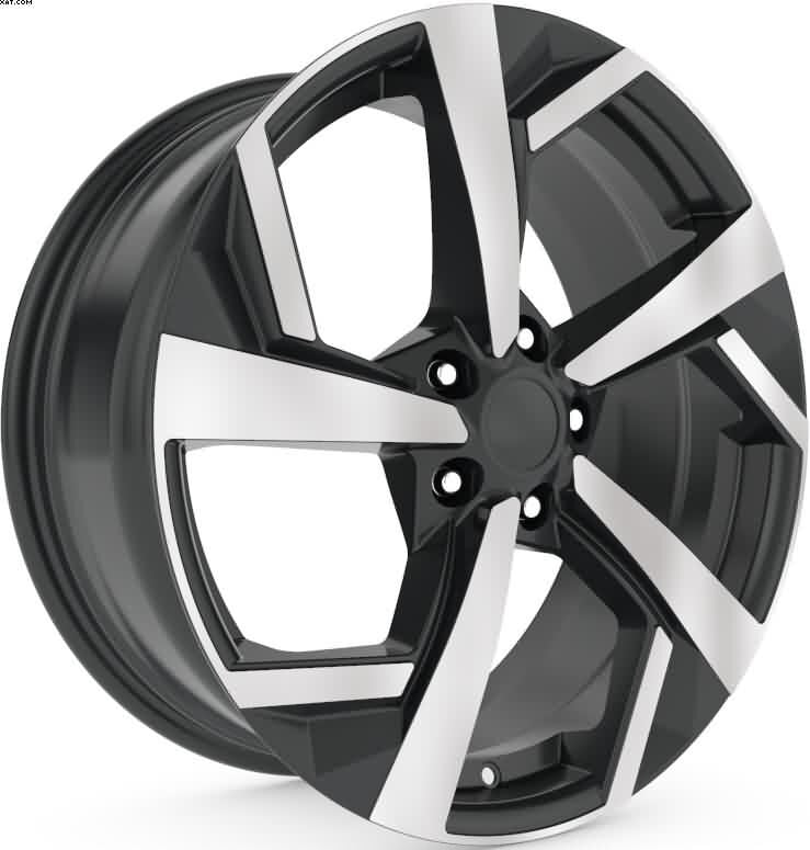 19'' 5X114 Nissan Qashqai Black Machined Jant  Takım