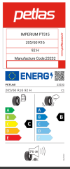 Petlas 205/60R16 92V Imperium PT515 Yaz Lastiği (2025)