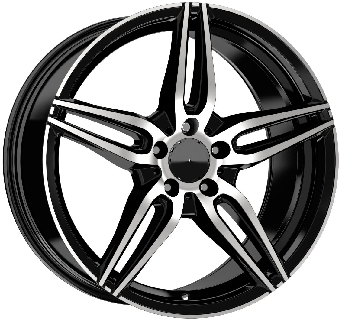 19'' 5X112 Mercedes Cla Black Machined Jant Jant Takım