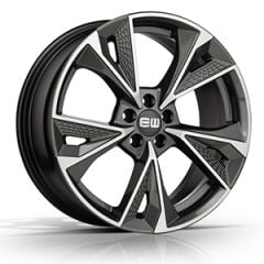 18'' İnç 5X100 18*8 Et38 Wolksvagen Gun Metal Polish  Jant Takım