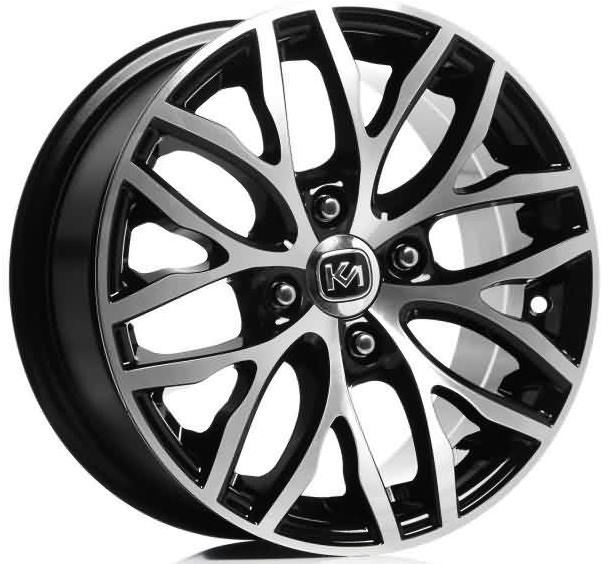 15 İnç 4X100 Fiat-Honda-Renault-Dacia Black Machined Jant Takım