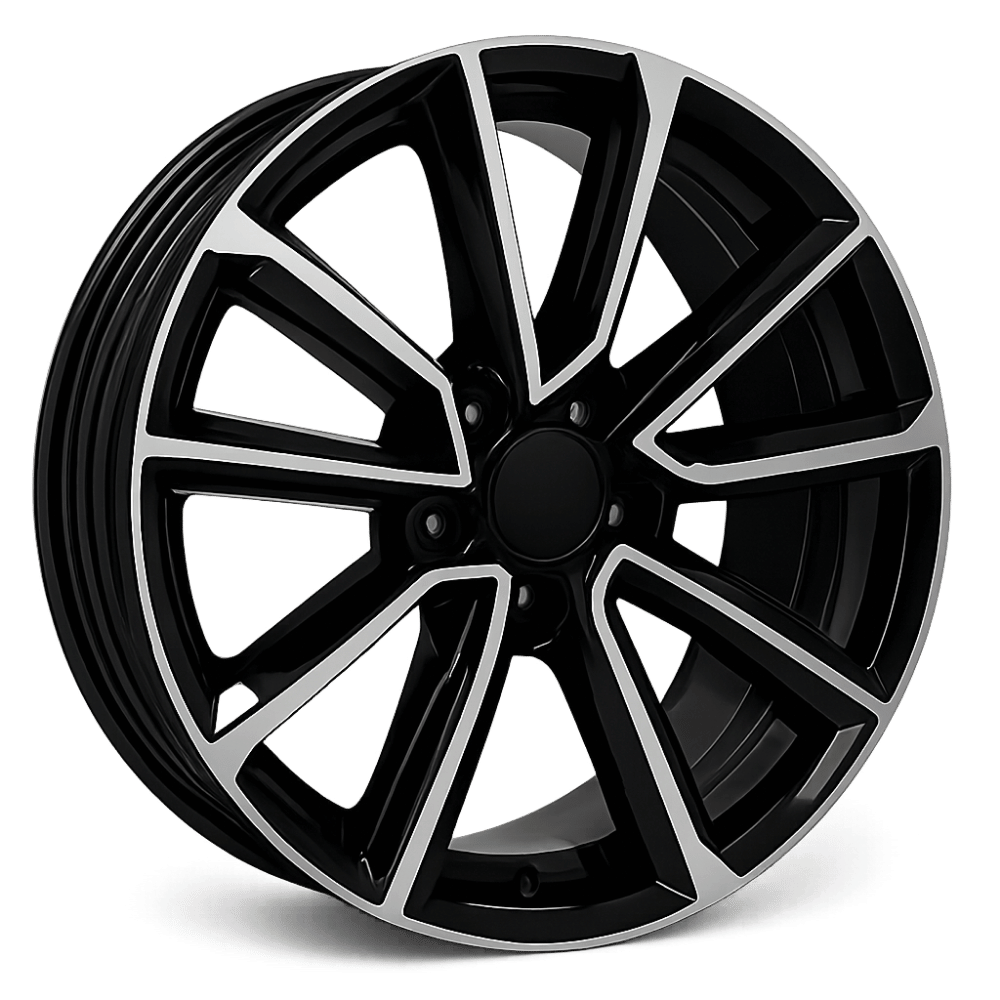 19 İnç 5x112 Audi Volkswagen Seat Uyumlu Black Polish Jant Takımı