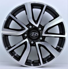 16'' 5x114.3 Honda Hyundai Toyota black Polish Jant Takım