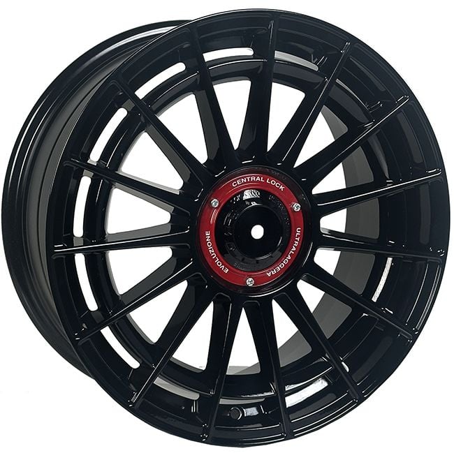 18 İnç 5x98 Alfa Romeo Fiat Uyumlu Parlak Siyah Jant Takımı