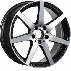 18 İnç 5x112 Ön 7.5 Arka 8.5 Mercedes AMG W204 Uyumlu Black Full Jant Takımı