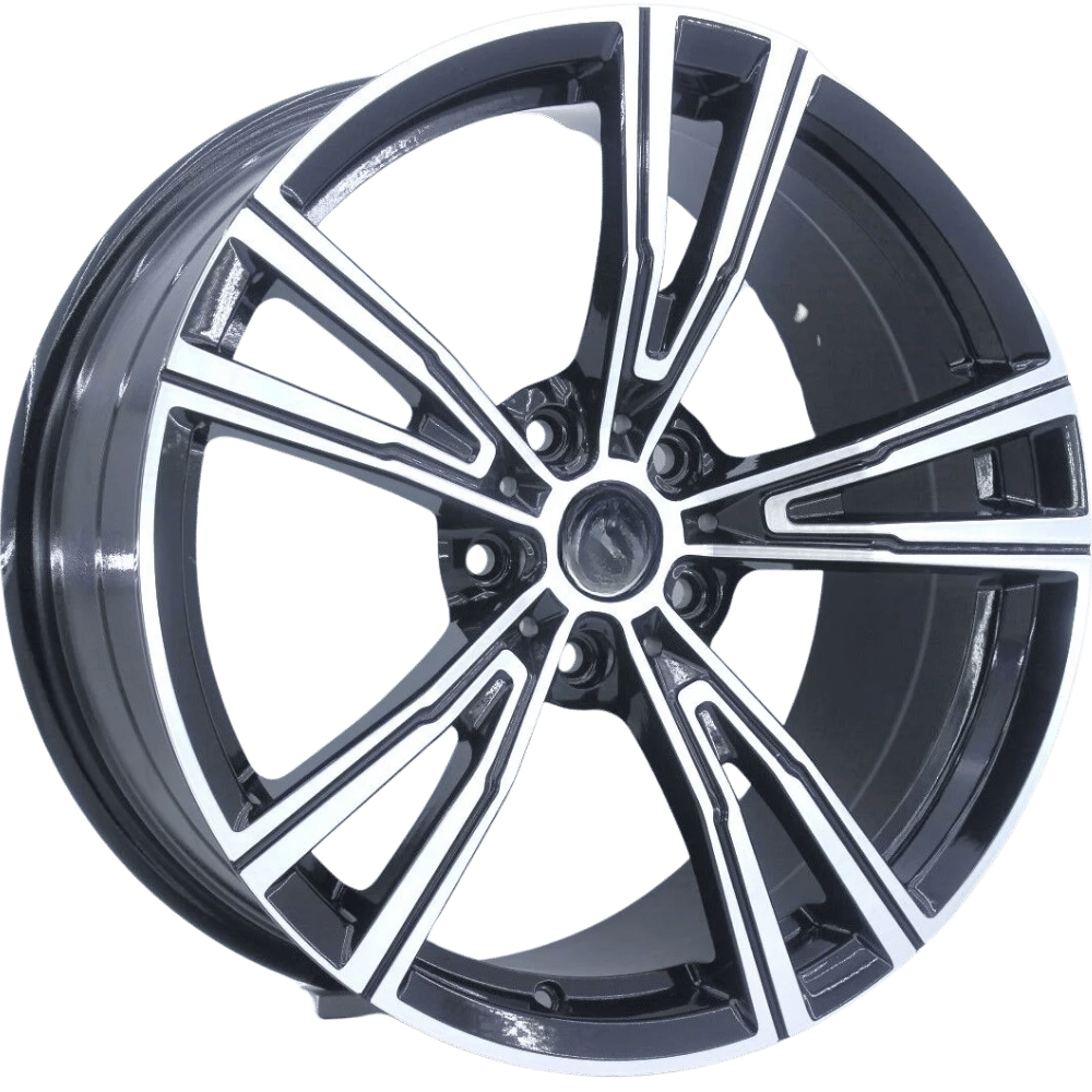 19 İnç 5x112 Volkswagen Audi BMW Uyumlu Black Polish Jant Takımı | R1 Wheels