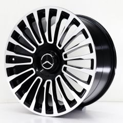 19'' İnç 5X112 19X8.5-9.5 Et38/48 Maybach Black Machined  Jant Takım