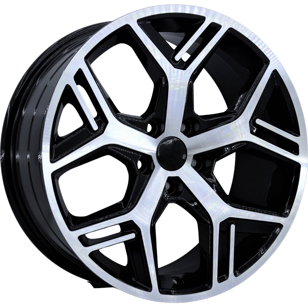 18'' İnç 5X112 18*8 Et35 Seat Volkswagen Skoda Black Polish  Jant Takım