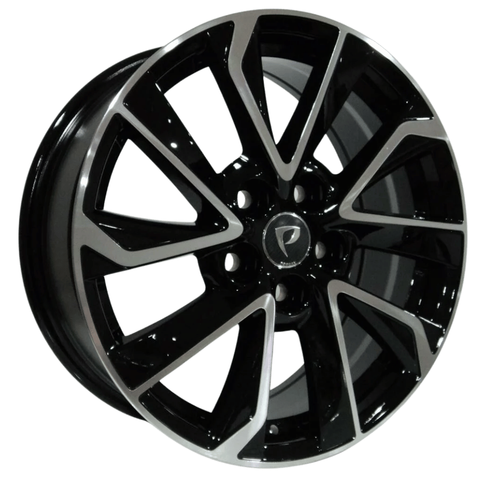 17 İnç 5x114.3 Honda Kia Toyota Uyumlu Black Machined XL Jant Takımı | R1 Wheels