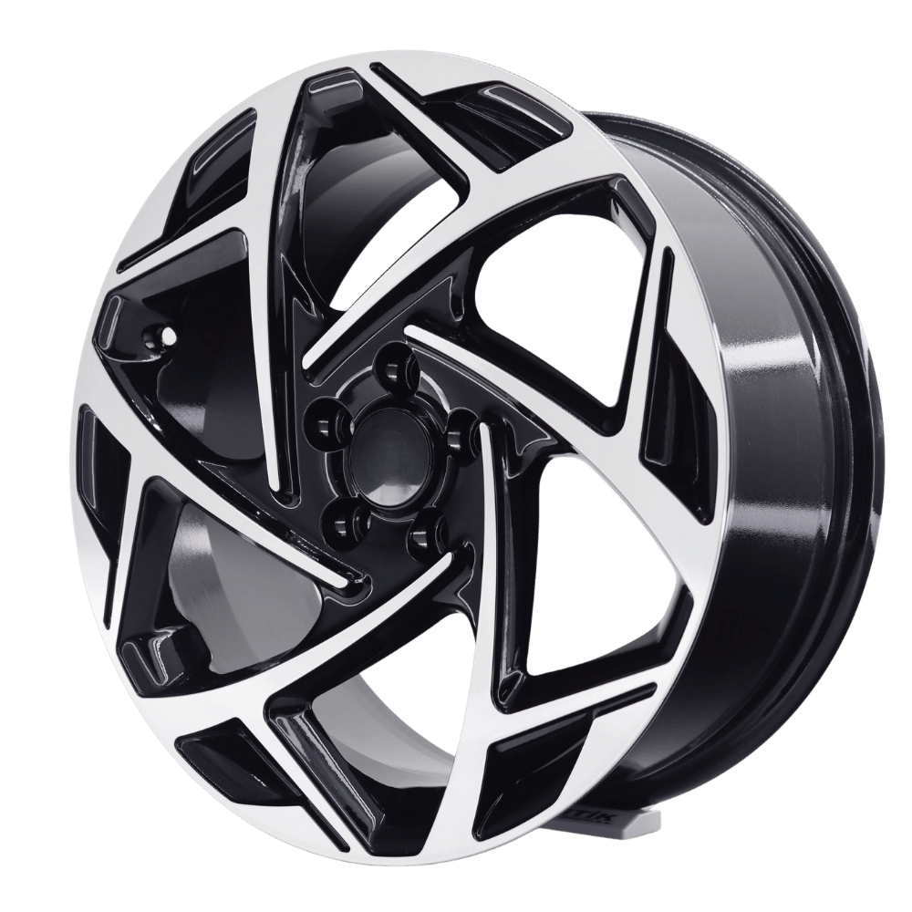 17 İnç 4X100 17*7.5 Et35 Fiat Reanult Honda Opel Black Polish  Jant Takım