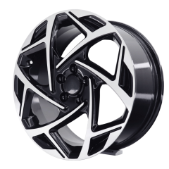 17 İnç 4X100 17*7.5 Et35 Fiat Reanult Honda Opel Black Polish  Jant Takım