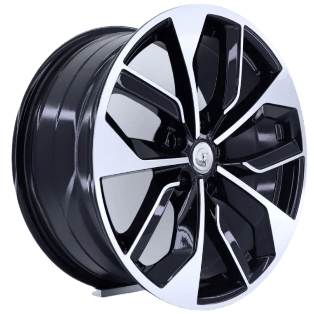 18 İnç 5X112 18*8 Et35 Wolksvagen Audi Black Polish Jant Takım