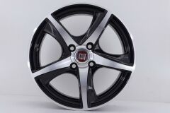 15'' 4X108 Ford-Citroen-Peugot Black Machined Jant Takım