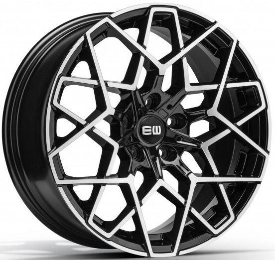 19'' İnç 5X112 19*8.5-9.5 Bmw 3,4,5, 6,7 Kasa 2018-2021 Uyumlu Black Machined  Jant Takım