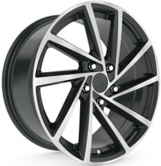 17 İnç 5X112 Volkswagen Seat Skoda Black Diamond Jant Takım