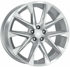 18 İnç 5x112 Seat Leon Volkswagen Uyumlu Yenilenmiş Silver Jant Takımı  | R1 Wheels