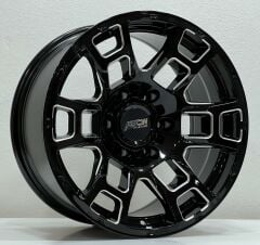 17 İnç 6X139.7 Ford Ranger Mitsubishi L200 Nissan Navara Black Mıllıng Jant Takım