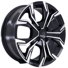 16'' İnç 4X100 16*6.5 Et35 Fiat Reanult Honda Opel Black Polish  Jant Takım