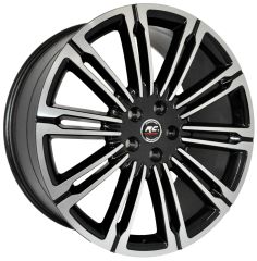 22'' 5X120 Bmw Range Rover Sport Black Polish Jant Takım