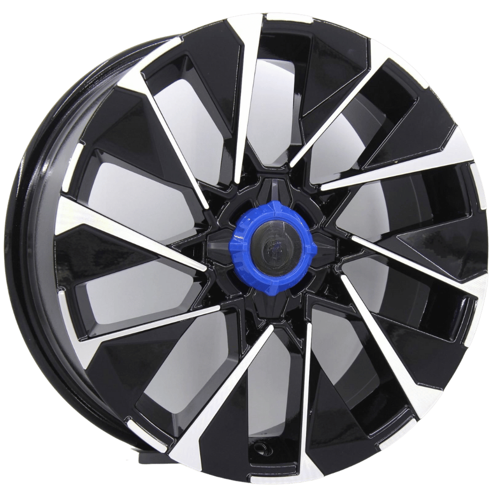 16 İnç 4x100 Renault Honda Uyumlu Black Polish Jant Takımı | R1 Wheels