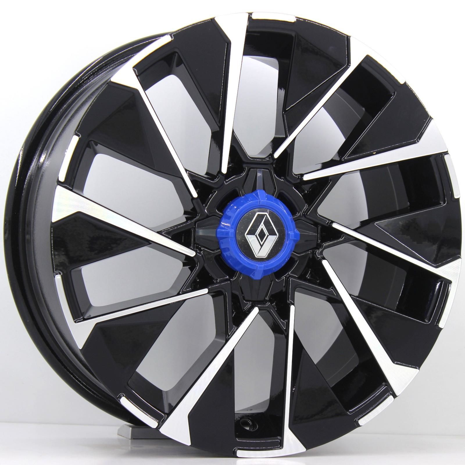 16 İnç 4X100 Yeni Clio İcon Black Polish Jant Takım