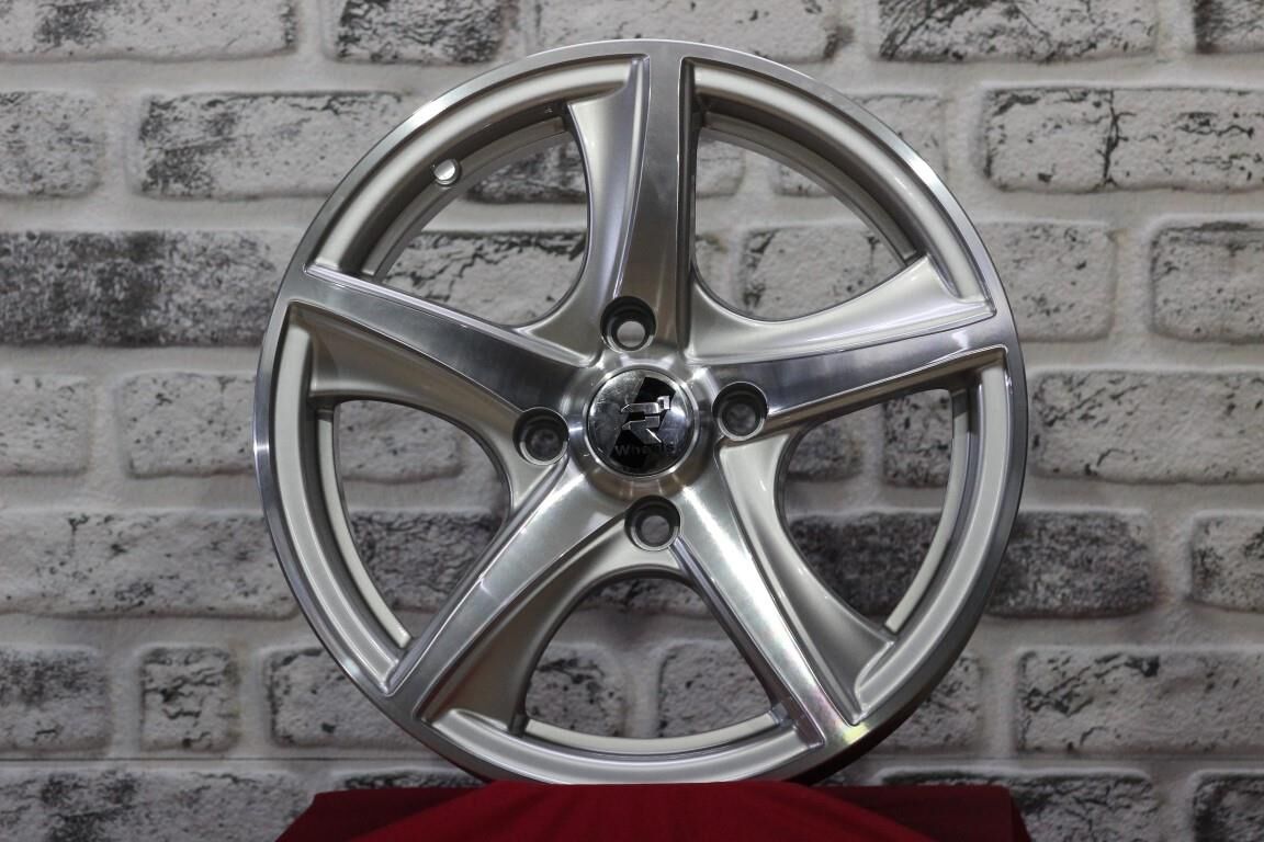 15 İnç 4x100 Honda Fiat Hyundai Uyumlu Silver Polish Jant Takımı | R1 Wheels