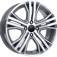 16 İnç 5X114.3 Honda Toyota Kia Uyumlu Gun Metal Diamond Jant Takımı
