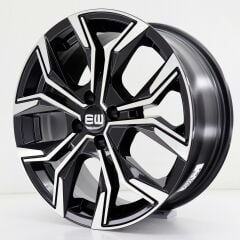 17 İnç 4X100 Fiat Opel Renault Honda Hyundai Black Lip Polish Jant Takım