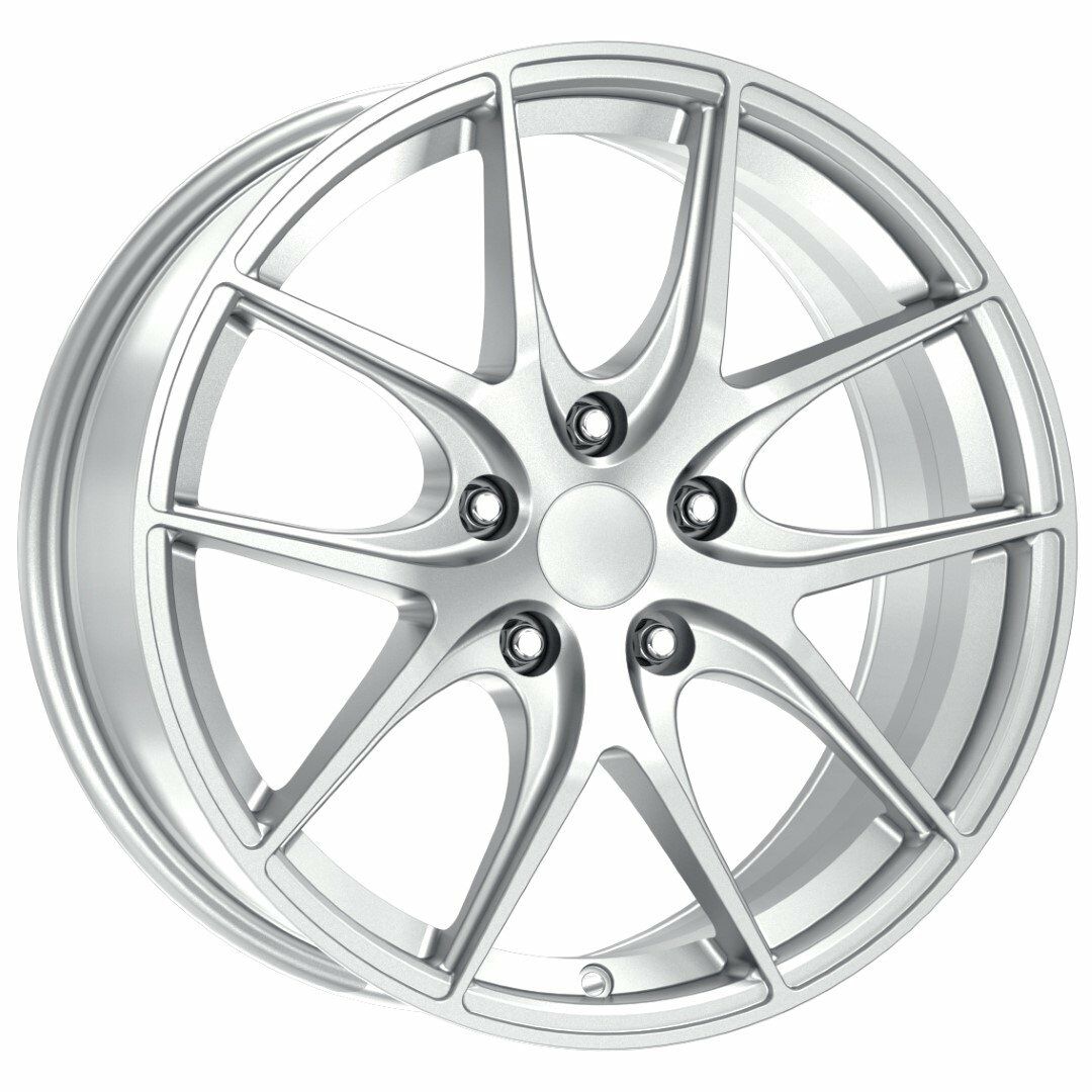 17 İnç 4X100 Renault Honda Toyota Uyumlu Parlak Gümüş Jant Takımı | R1 Wheels