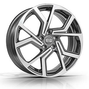 17 İnç 5X100 Seat Skoda Volkswagen Palladyum Lip Polish Jant Takım